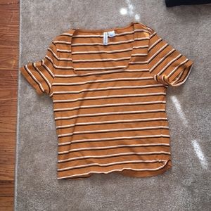 Striped Multi Colored Corp Top
